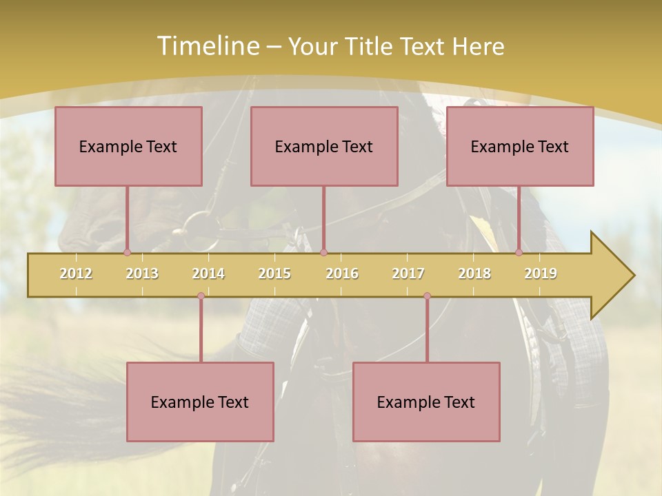 Cloudy Female Portrait PowerPoint Template