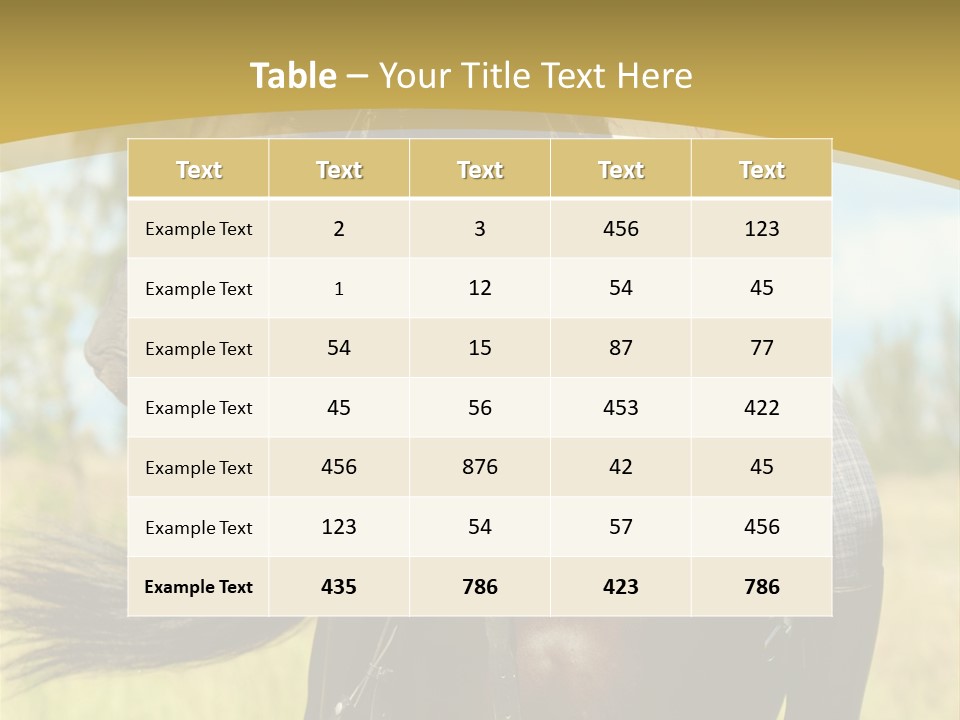 Cloudy Female Portrait PowerPoint Template