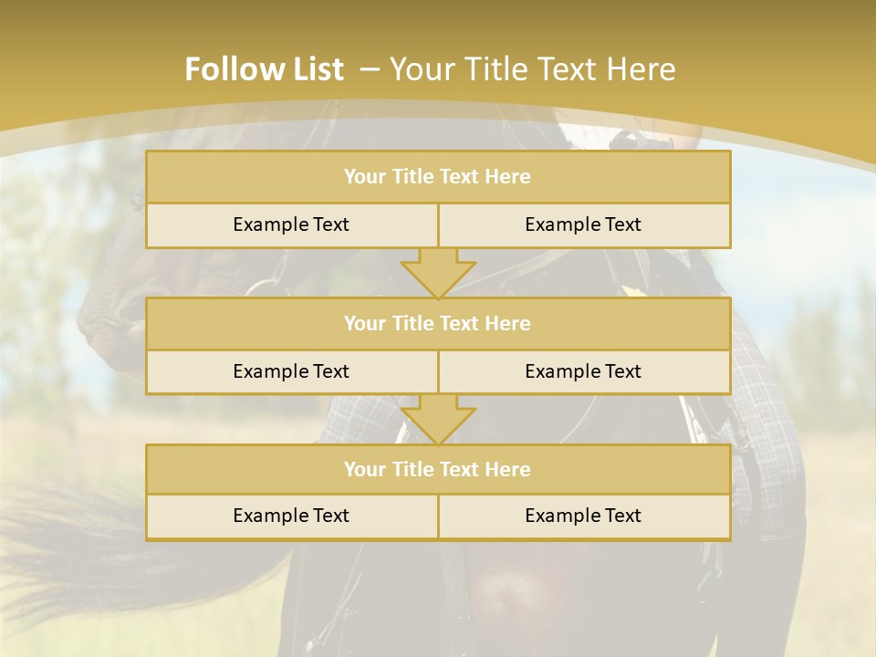 Cloudy Female Portrait PowerPoint Template