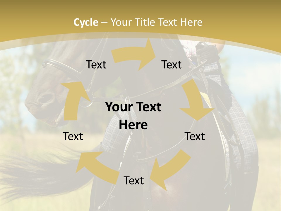 Cloudy Female Portrait PowerPoint Template