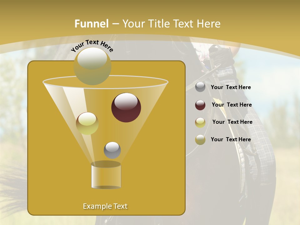 Cloudy Female Portrait PowerPoint Template