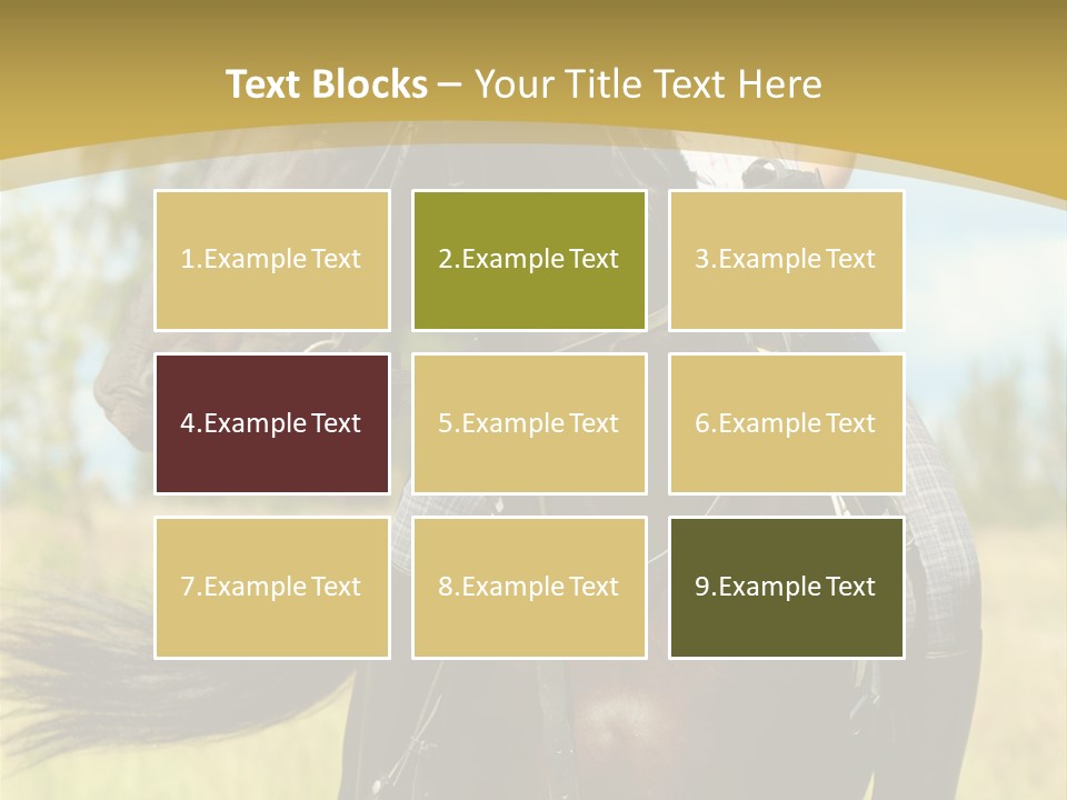 Cloudy Female Portrait PowerPoint Template