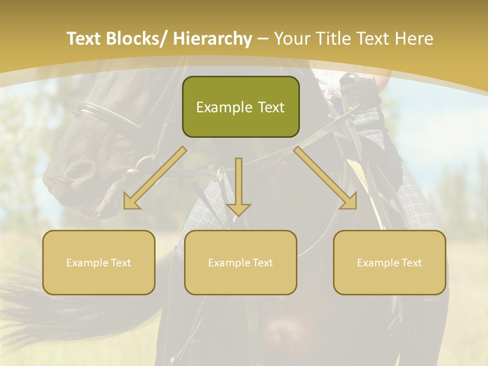 Cloudy Female Portrait PowerPoint Template