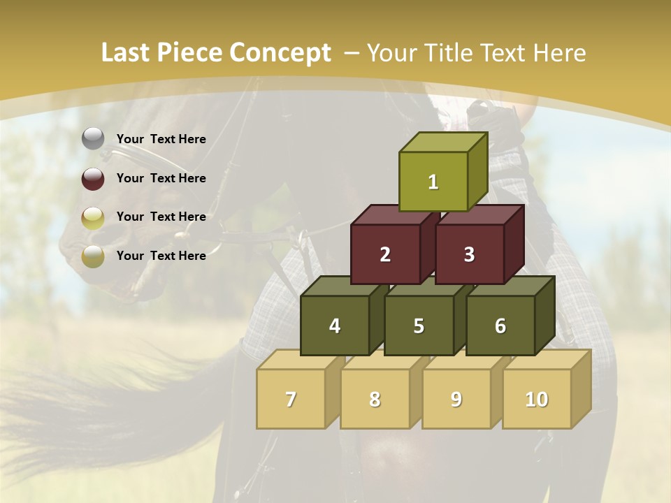 Cloudy Female Portrait PowerPoint Template