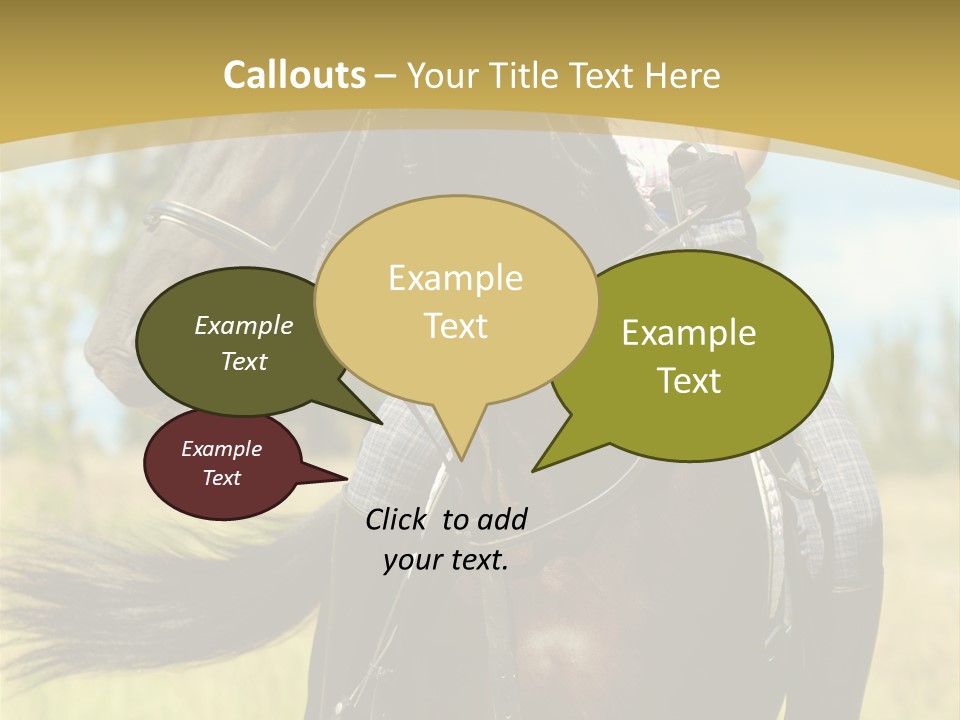 Cloudy Female Portrait PowerPoint Template