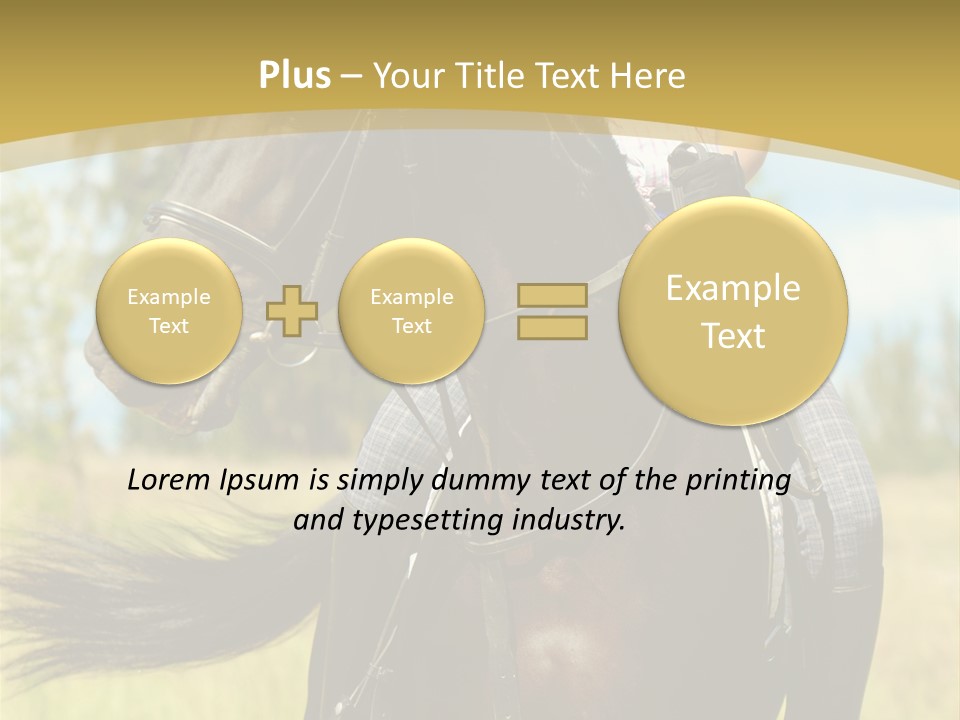 Cloudy Female Portrait PowerPoint Template