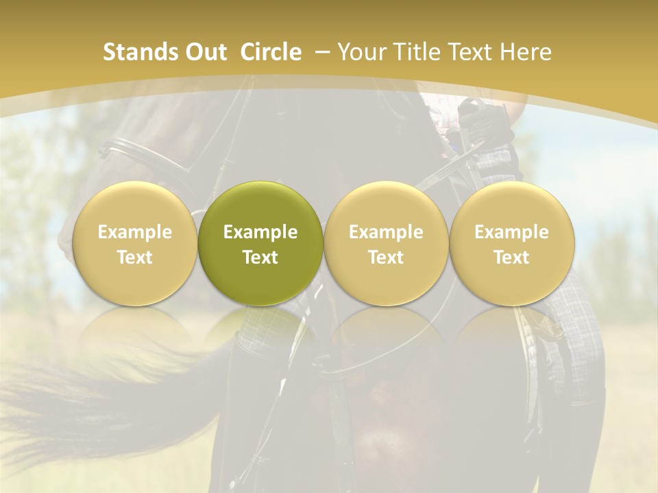 Cloudy Female Portrait PowerPoint Template