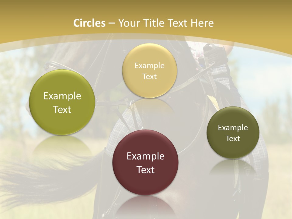 Cloudy Female Portrait PowerPoint Template