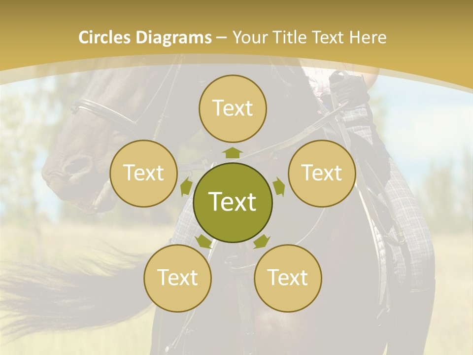 Cloudy Female Portrait PowerPoint Template