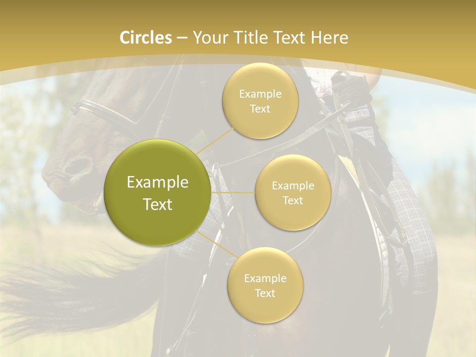 Cloudy Female Portrait PowerPoint Template