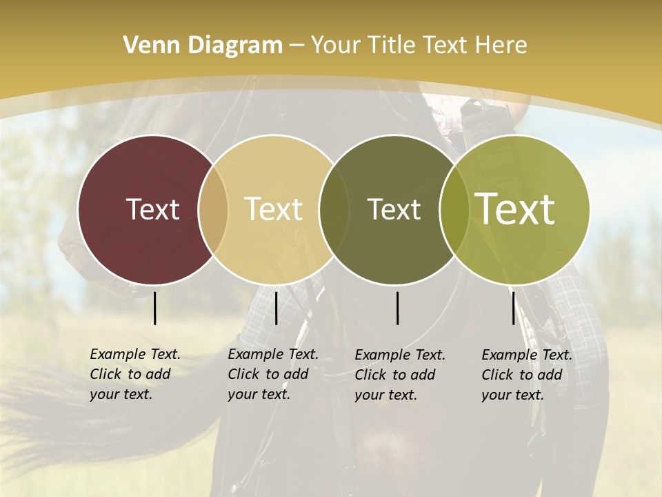 Cloudy Female Portrait PowerPoint Template