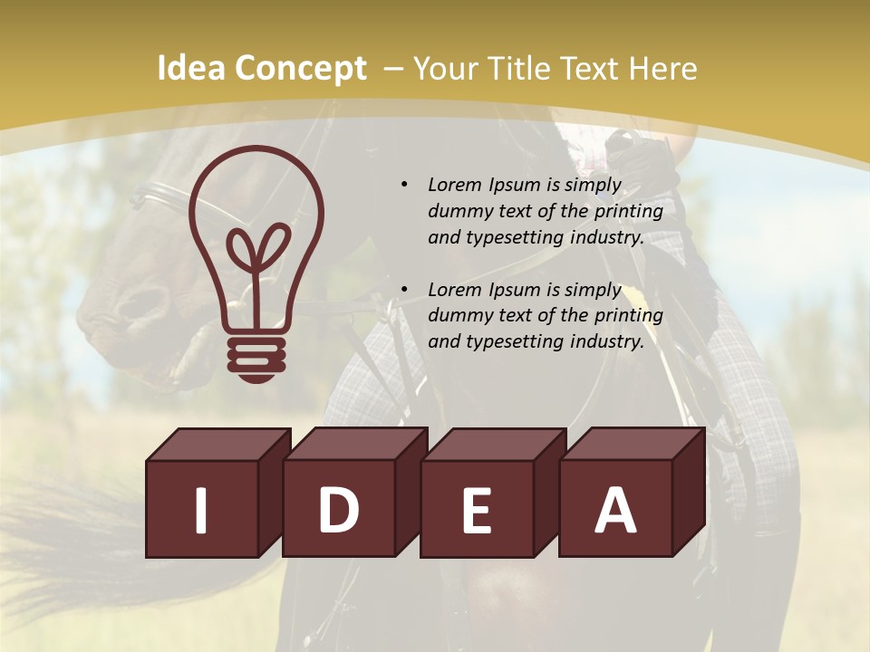 Cloudy Female Portrait PowerPoint Template