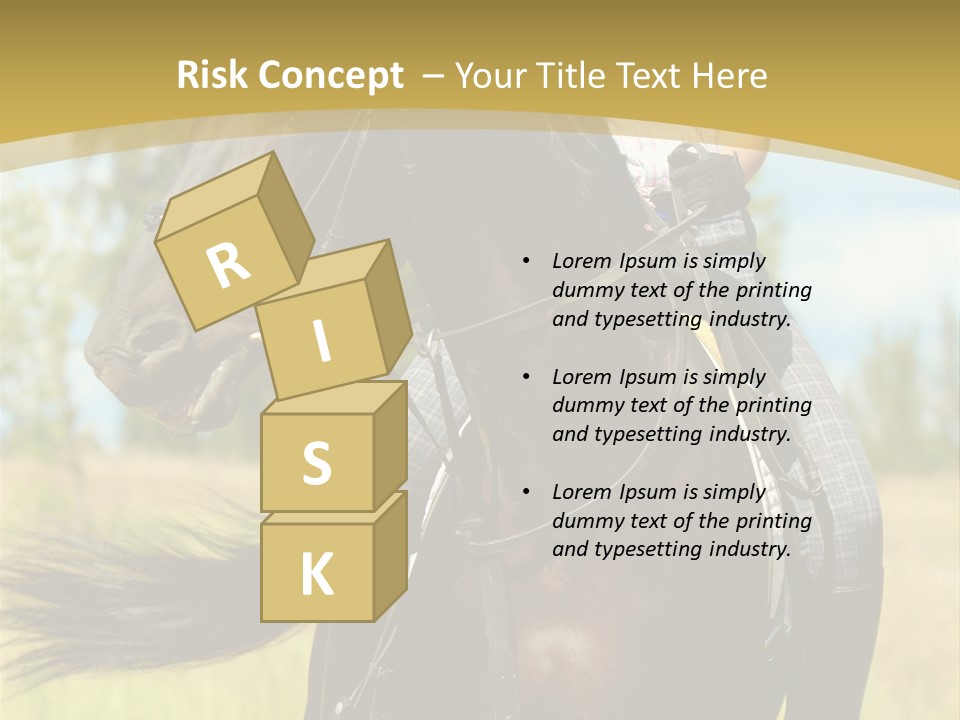 Cloudy Female Portrait PowerPoint Template