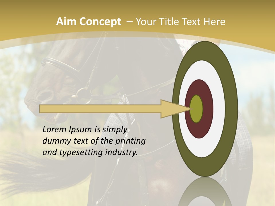 Cloudy Female Portrait PowerPoint Template