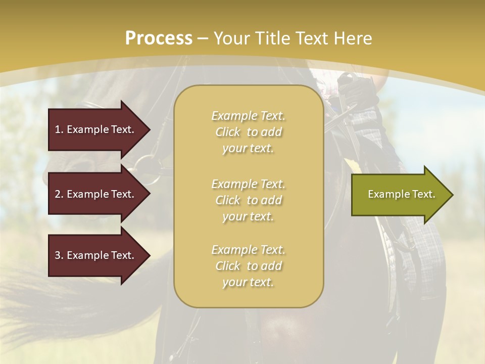 Cloudy Female Portrait PowerPoint Template