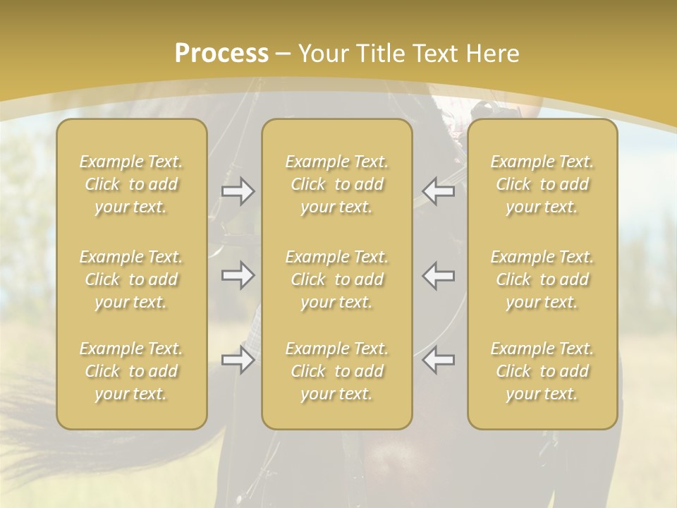 Cloudy Female Portrait PowerPoint Template