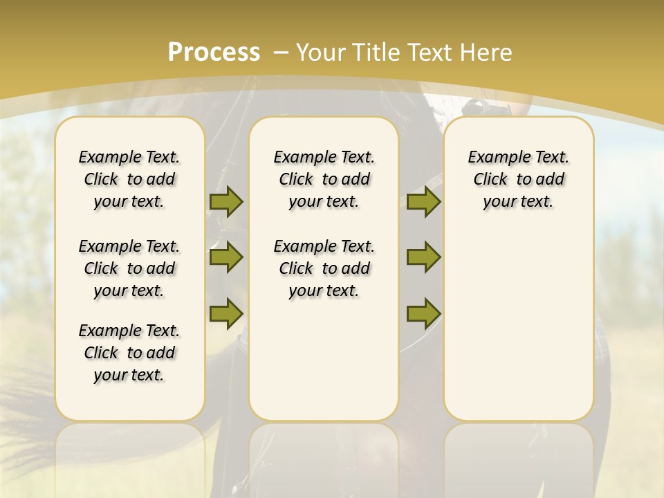 Cloudy Female Portrait PowerPoint Template