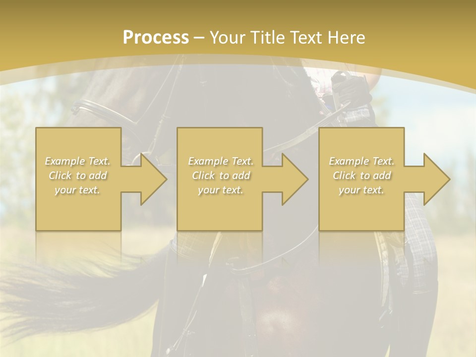 Cloudy Female Portrait PowerPoint Template