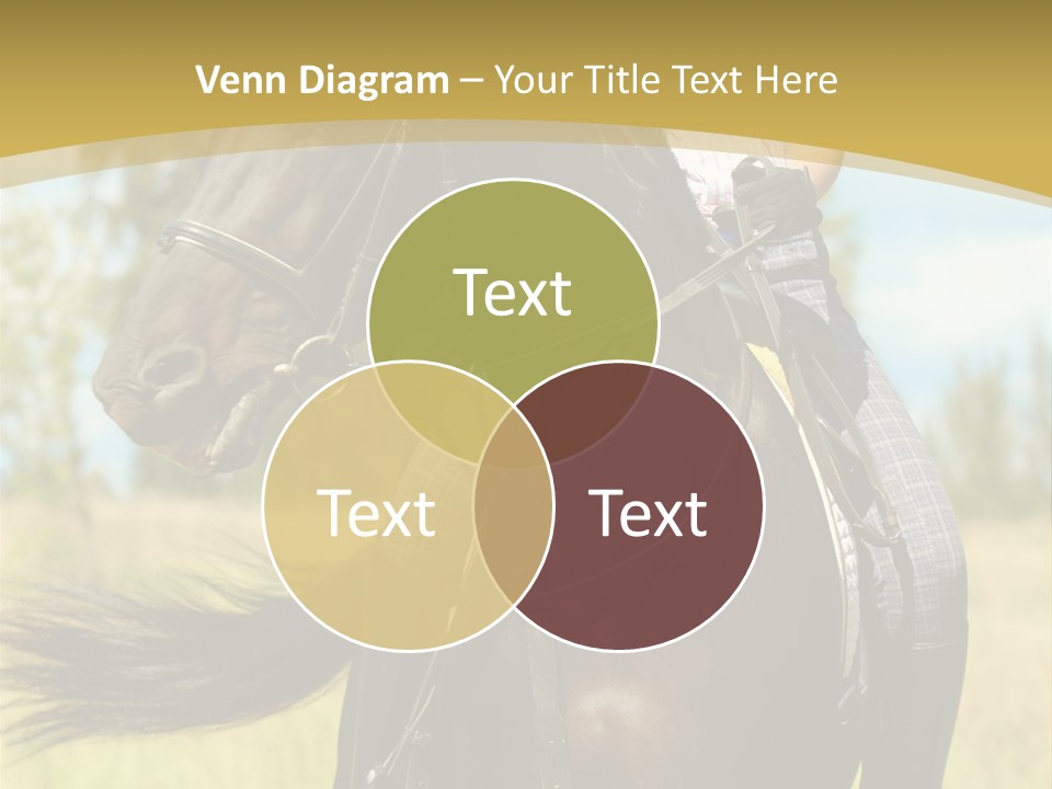 Cloudy Female Portrait PowerPoint Template