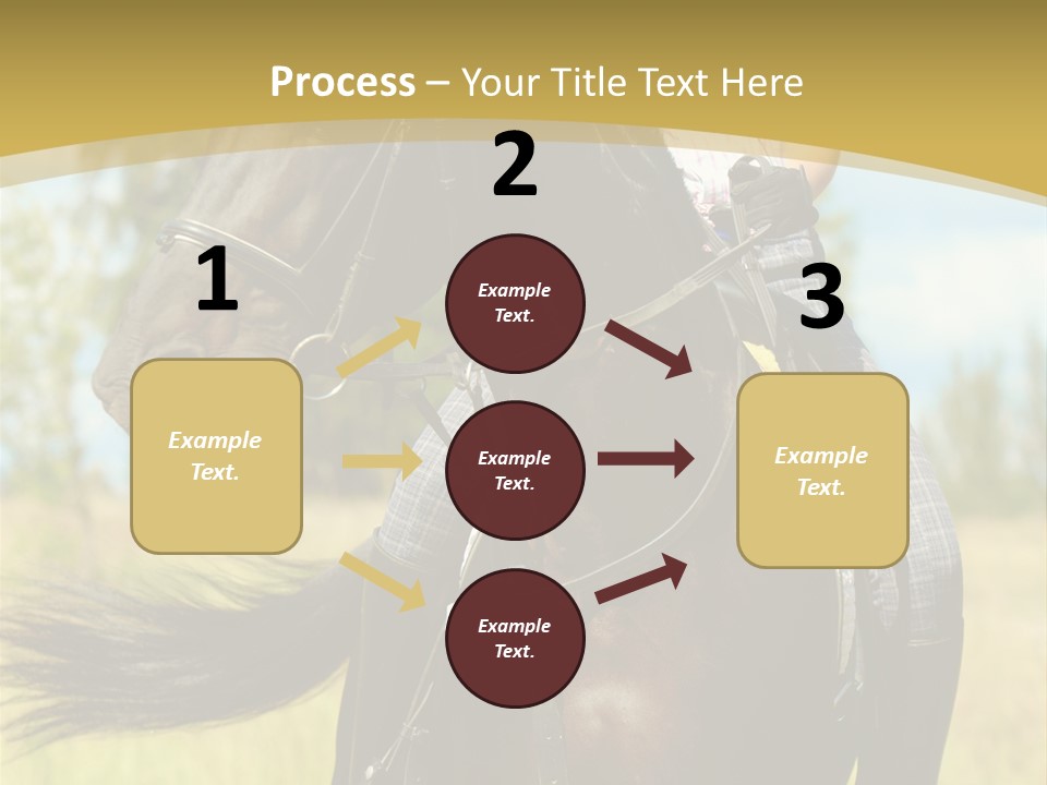 Cloudy Female Portrait PowerPoint Template