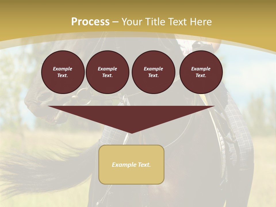 Cloudy Female Portrait PowerPoint Template