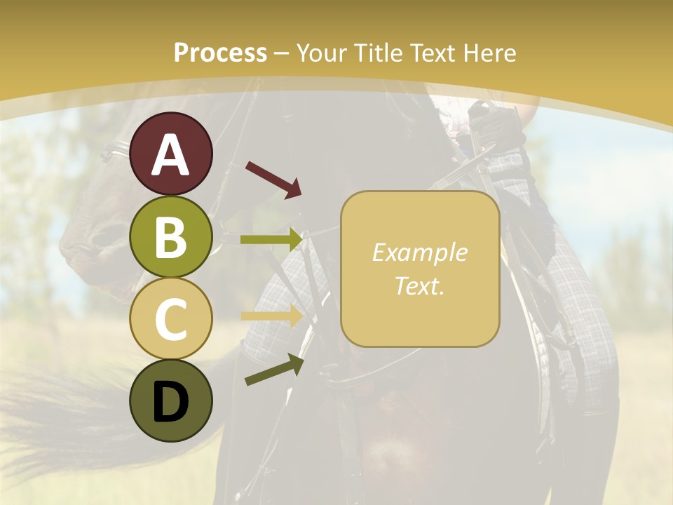 Cloudy Female Portrait PowerPoint Template