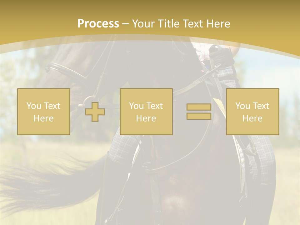 Cloudy Female Portrait PowerPoint Template