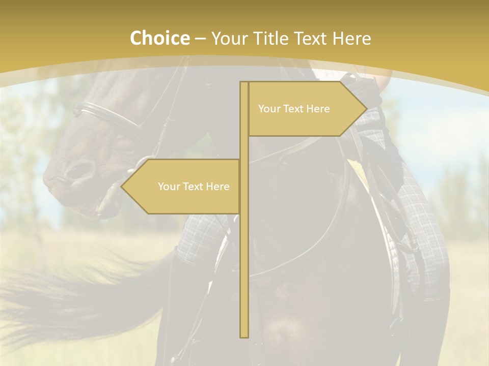 Cloudy Female Portrait PowerPoint Template