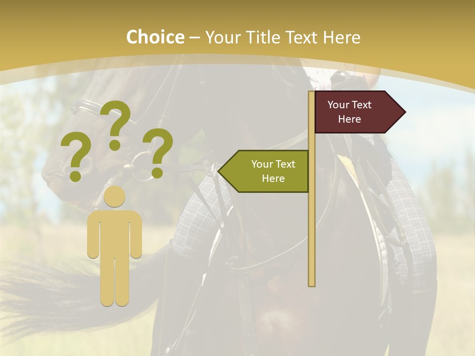 Cloudy Female Portrait PowerPoint Template