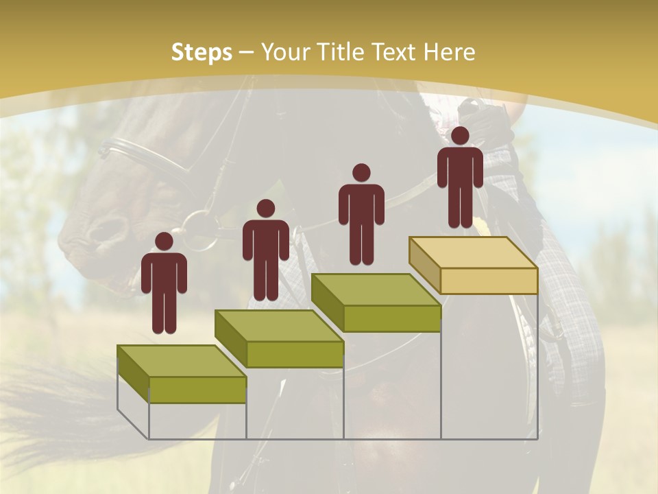 Cloudy Female Portrait PowerPoint Template