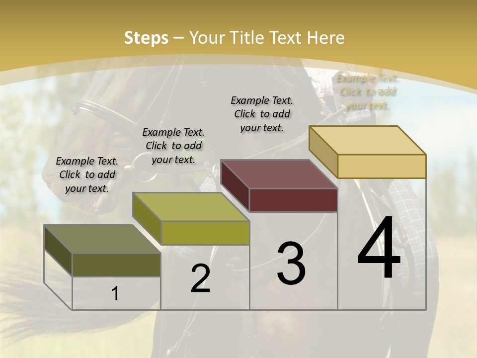 Cloudy Female Portrait PowerPoint Template