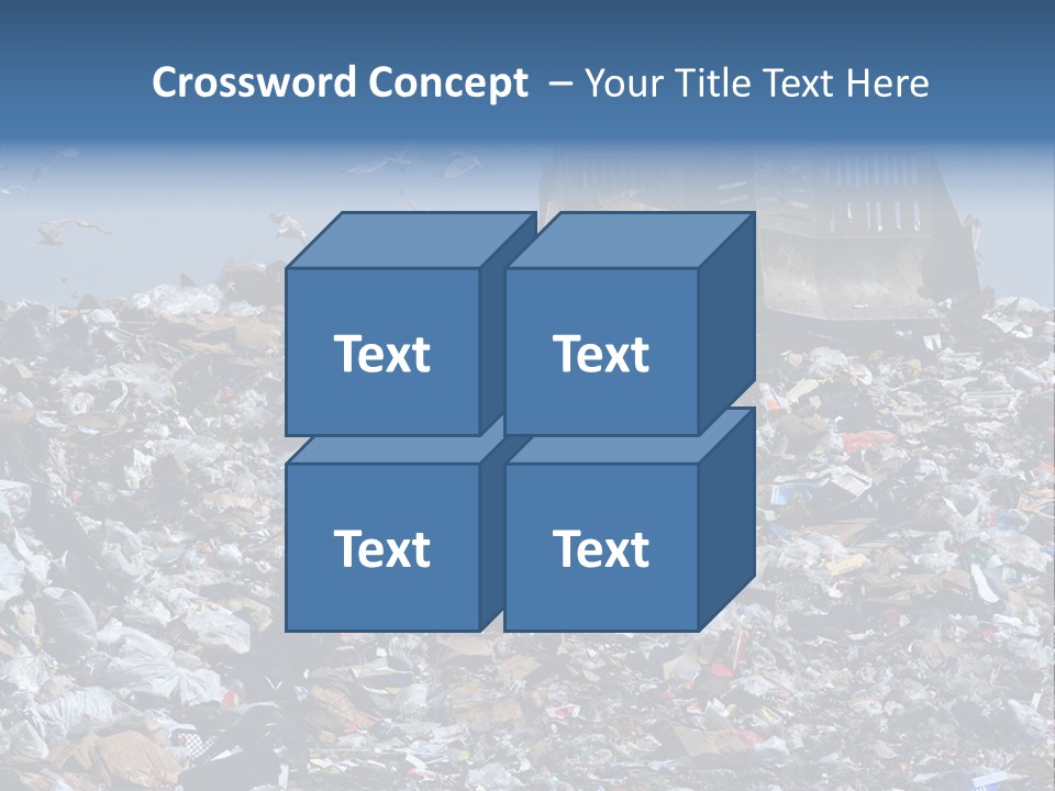 Smashed Resources Caterpillar PowerPoint Template