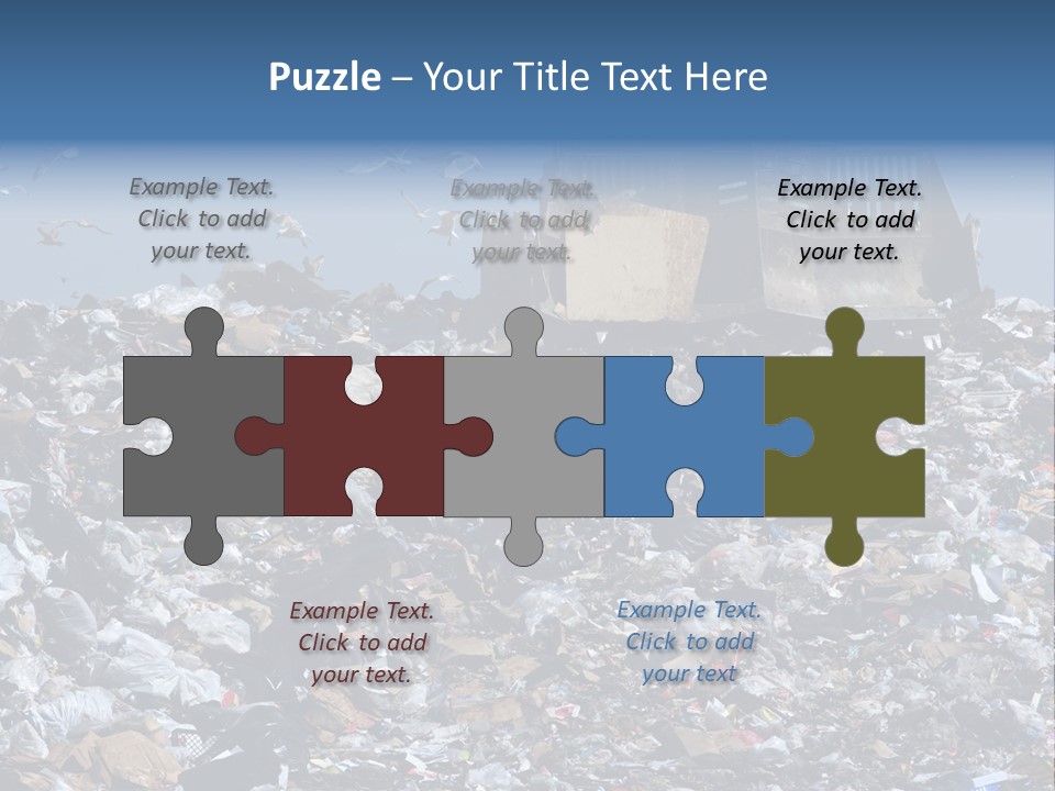 Smashed Resources Caterpillar PowerPoint Template