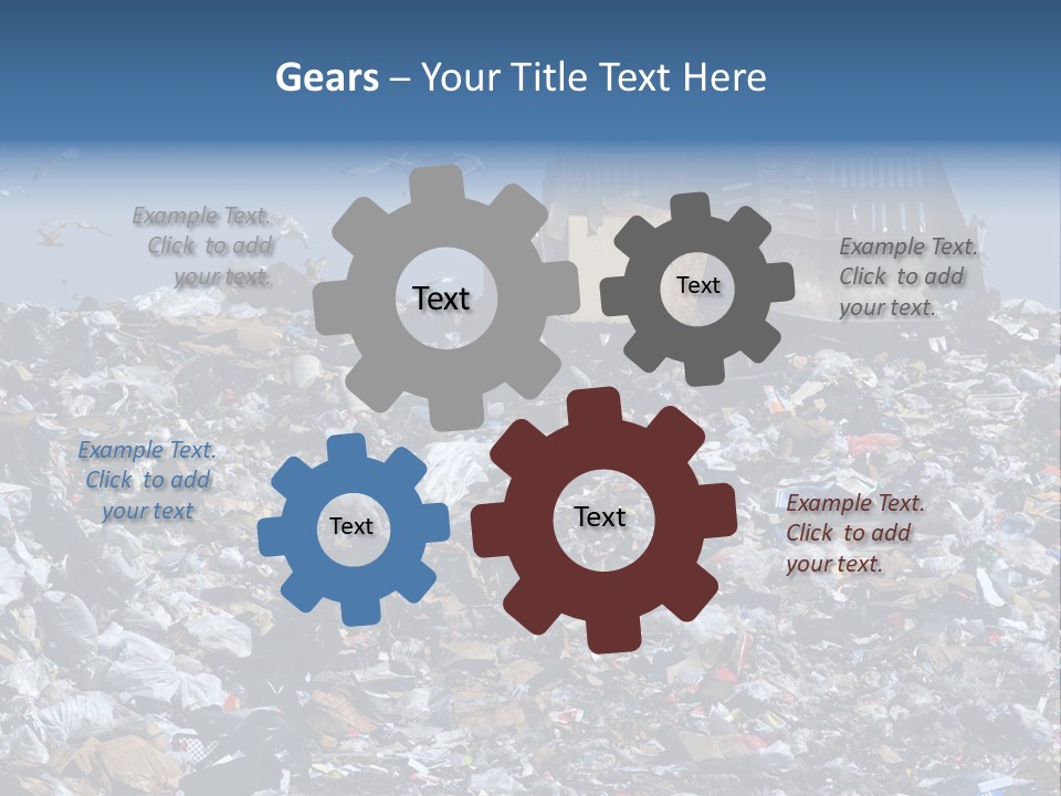 Smashed Resources Caterpillar PowerPoint Template