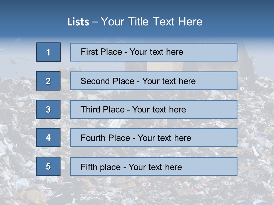 Smashed Resources Caterpillar PowerPoint Template
