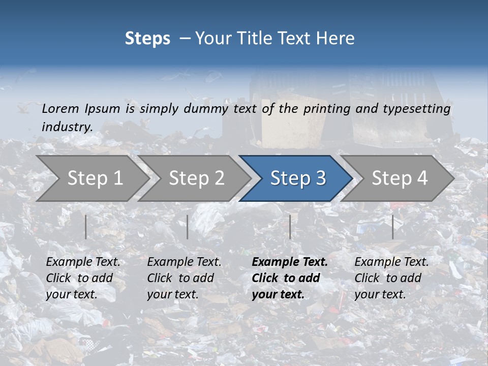 Smashed Resources Caterpillar PowerPoint Template