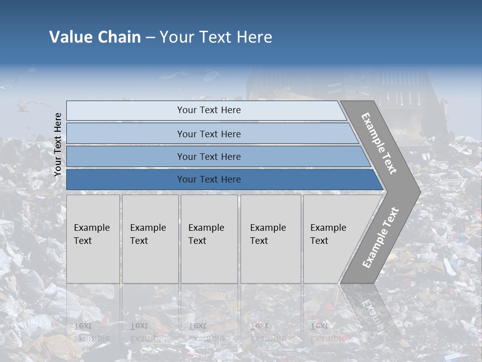 Smashed Resources Caterpillar PowerPoint Template