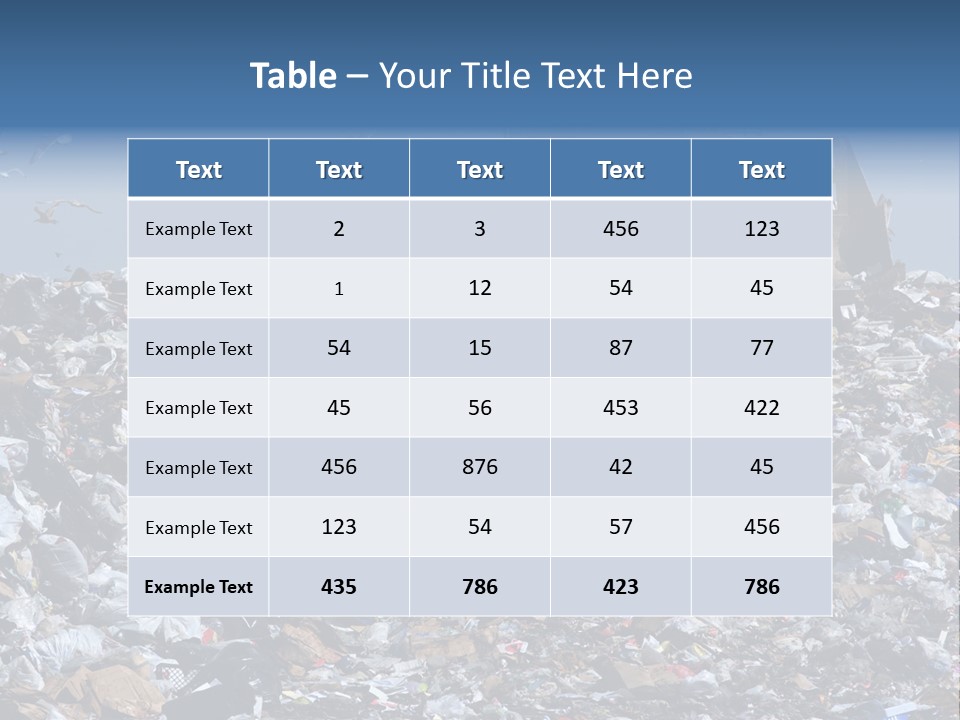 Smashed Resources Caterpillar PowerPoint Template