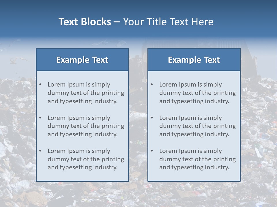 Smashed Resources Caterpillar PowerPoint Template