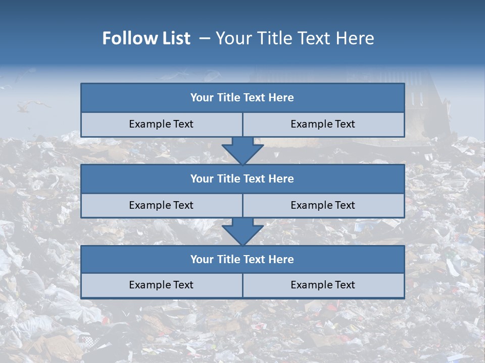 Smashed Resources Caterpillar PowerPoint Template