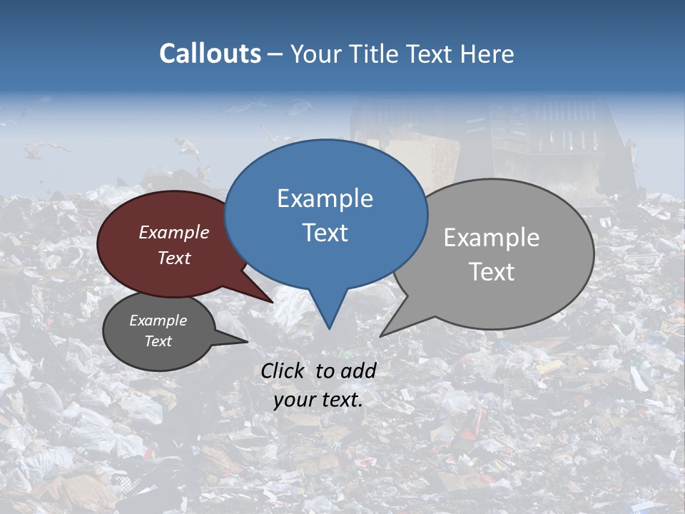 Smashed Resources Caterpillar PowerPoint Template