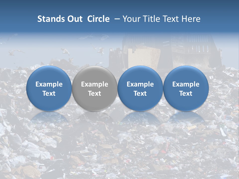 Smashed Resources Caterpillar PowerPoint Template