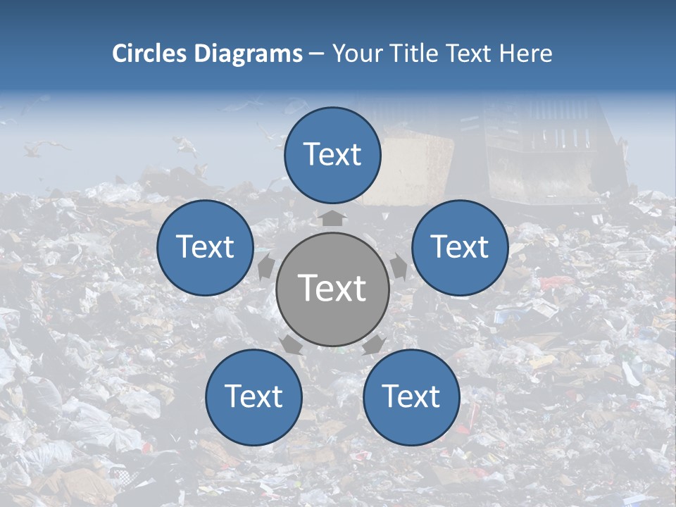 Smashed Resources Caterpillar PowerPoint Template