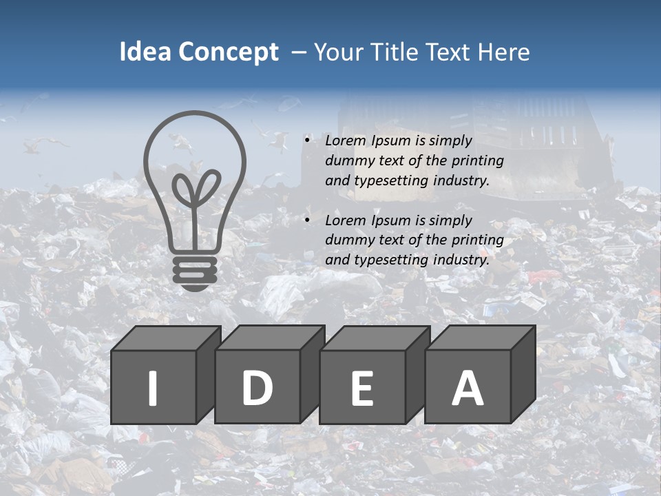 Smashed Resources Caterpillar PowerPoint Template