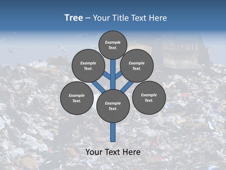 Smashed Resources Caterpillar PowerPoint Template