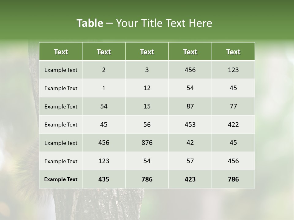 Snow Wild Small PowerPoint Template