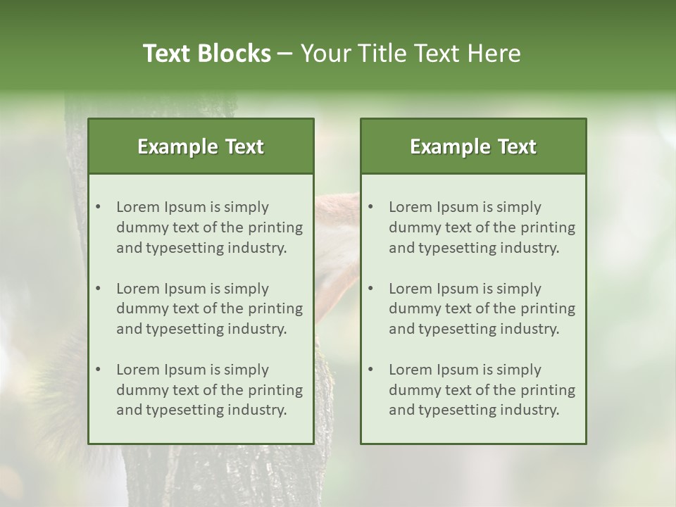 Snow Wild Small PowerPoint Template