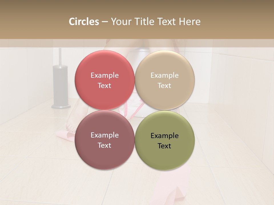 Female Loo Pee PowerPoint Template