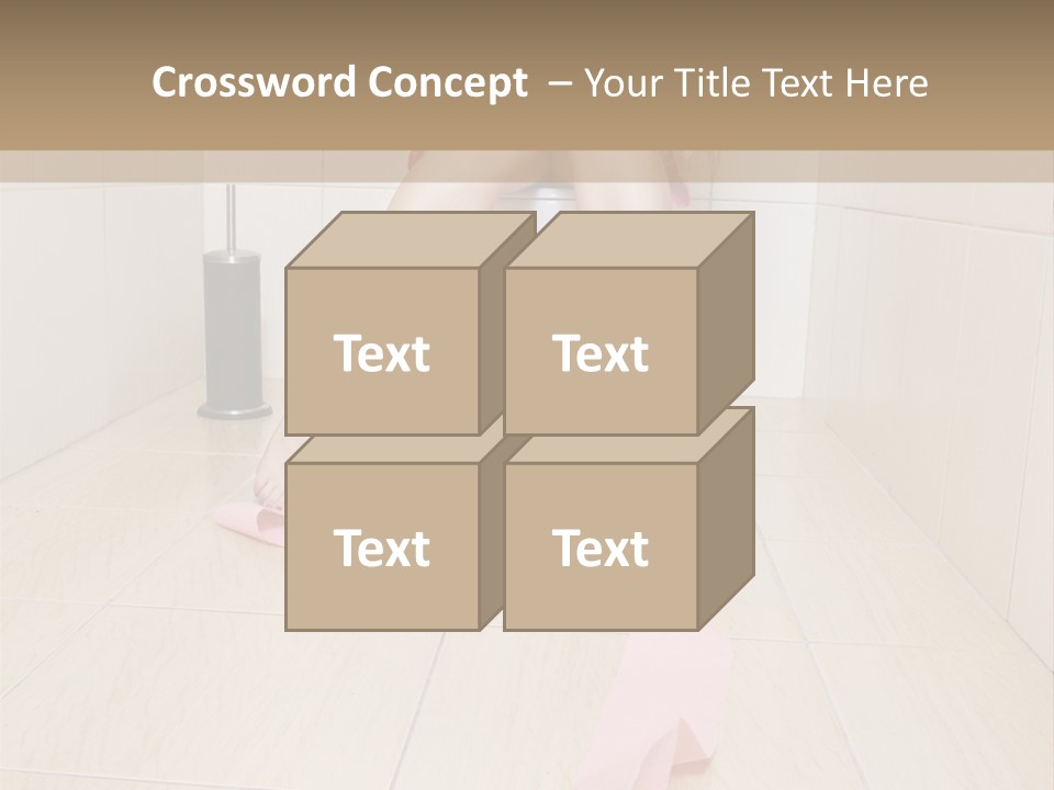 Female Loo Pee PowerPoint Template