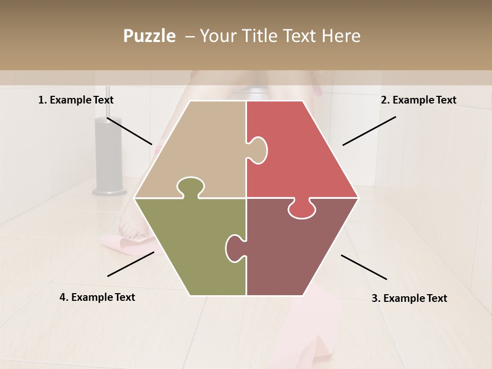 Female Loo Pee PowerPoint Template